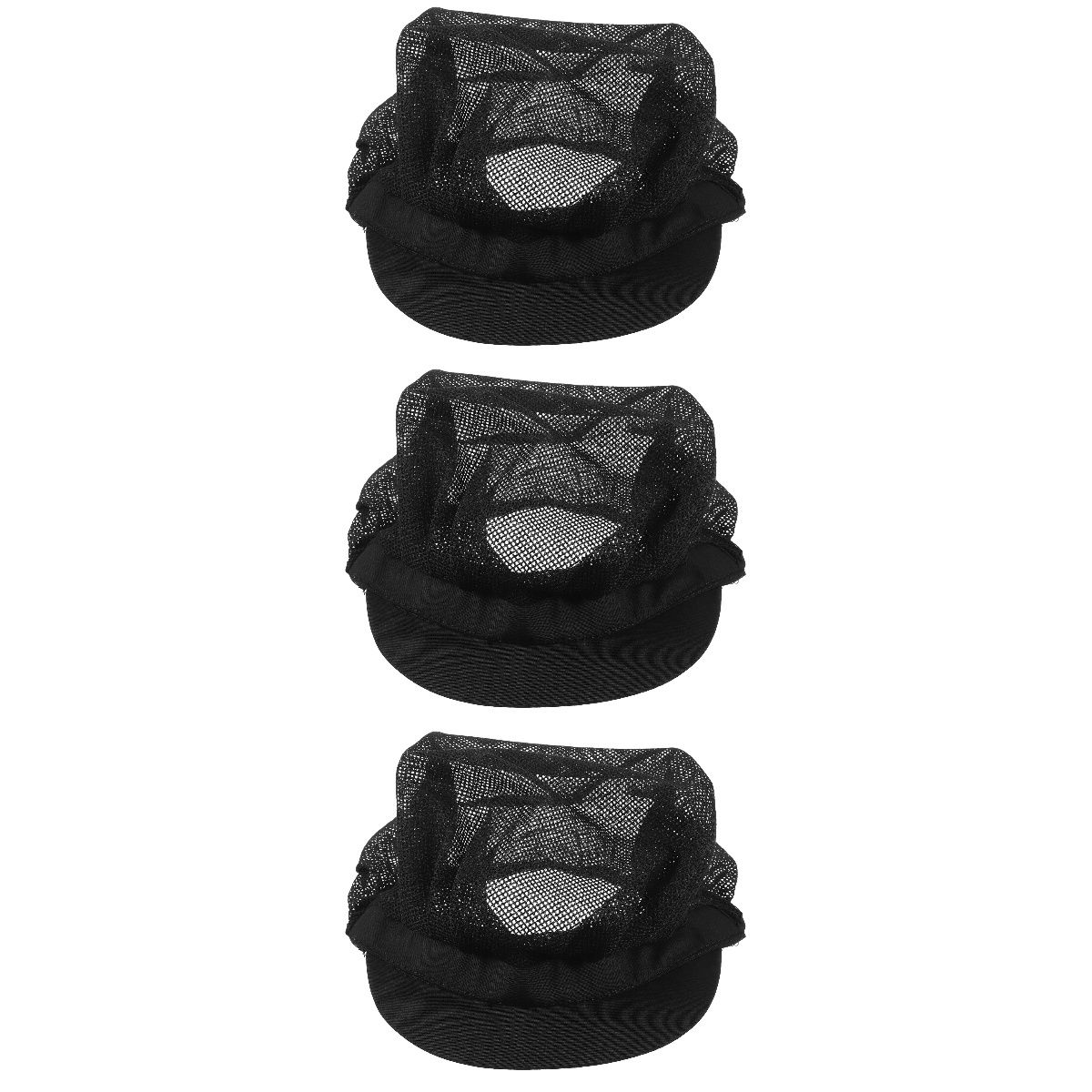 3 Pack Mesh Chef Hat Adjustable Hats for Men Working Cap Hair Nets