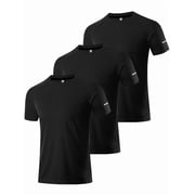 3 Pack Mesh Workout Shirts for Men Dry Fit Gym Shirts Quick Dry Athletic Short Sleeve T-Shirt Moisture Wicking