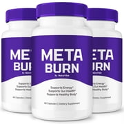 3 Pack Meta Burn   Natural Daily Pill Formula Designed to align with Fitness Goals, Support active Lifestyle & Body Balance | Just 2 Easy-to-Swallow Pills Daily 180 Capsules