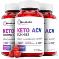 thumbnail image 1 of (3 Pack) Metabolic Solutions Keto ACV Gummies - Apple Cider Vinegar Supplement for Weight Loss - Energy & Focus Boosting Dietary Supplements for Weight Management & Metabolism - Fat Burn - 180 Gummies, 1 of 2