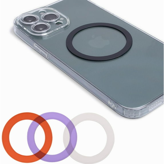 3 Pack Metal Rings Compatible for Magsafe Charger,Magnetic Cup Accessories for Mobile Phones with Wireless Charging Brackets Attached To The Back, Accessories with IPhone 15/14/13/12 Series