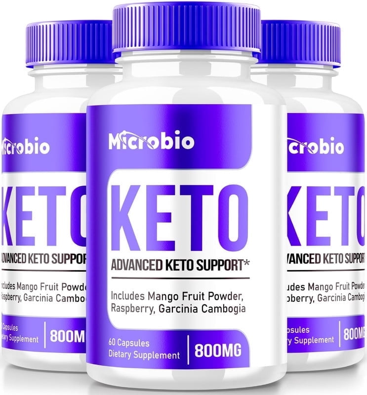 (3 Pack) MicroBio Keto ACV Pills, Keto Plus ACV Capsules, All-Natural Supplement for Advanced Weight Loss, Premium Apple Cider Vinegar Formula, Official Micro Bio Reviews (180 Capsules)