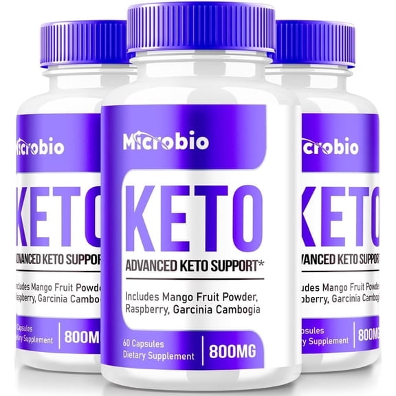 (3 Pack) MicroBio Keto ACV Pills, Keto Plus ACV Capsules, All-Natural Supplement for Advanced Weight Loss, Premium Apple Cider Vinegar Formula, Official Micro Bio Reviews (180 Capsules)