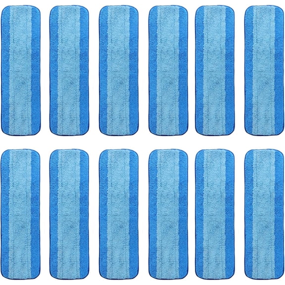 3 Pack Microfiber Cleaning Pads for Bona Mop, Reusable Microfiber Mop Pads for 18 Inch Mop, Hardwood Floor Replacement Cleaning Mop Pads, Machine Washes