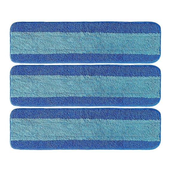 3 Pack Microfiber Mop Pads For Mop For Hardwood Floor Cleaner/ Compatible With Bona Mop Cloth Replacement Heads (3 Pcs)