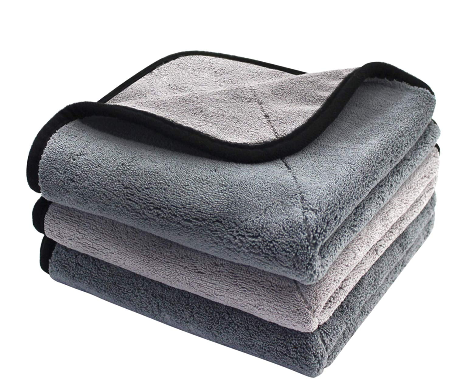 Car Wash Cotton Terry Cloth Cleaning Drying Towels, Grey