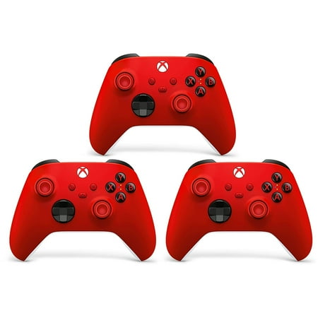 3 Pack Microsoft Xbox Bluetooth Wireless Controller For Series X/S - Pulse Red