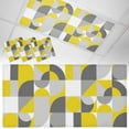 thumbnail image 1 of 3 Pack Mid Century Fluorescent Light Covers for Ceiling Lights Yellow Grey Abstract Retro Geometric Modern Magnetic Ceiling Light Covers Overhead Light Filters for Office Classroom Home, 1 of 9