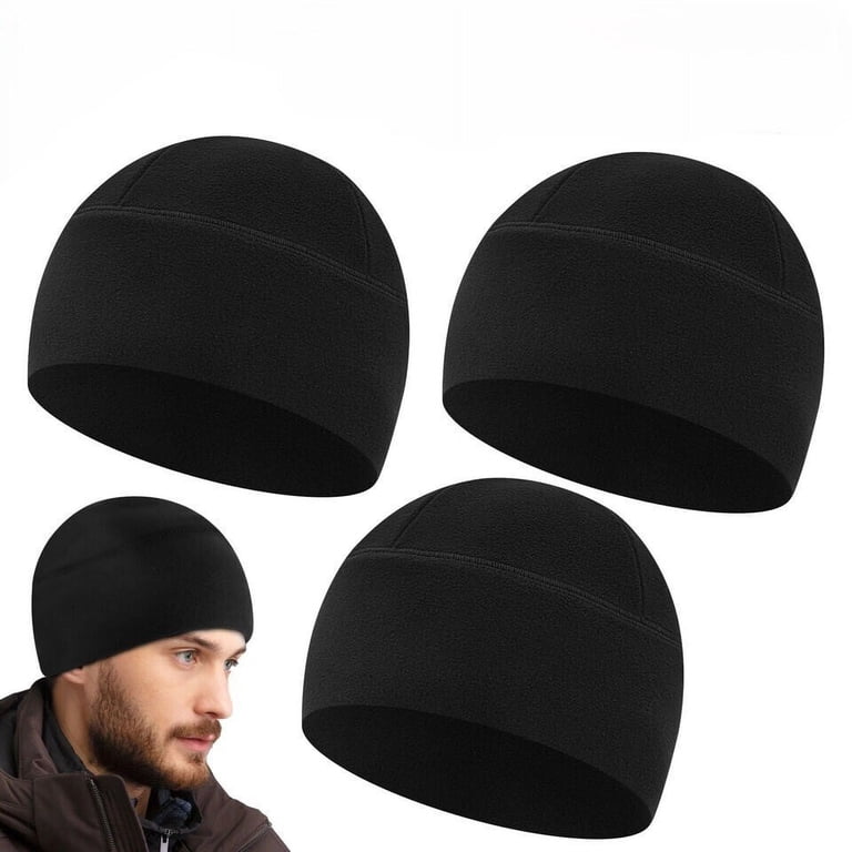 Thick Knitted Beanie 3 Pack Unisex Cuffed Skull Cap Winter Hat 3 Pack Winter Beanie Hats for Men Women, Warm Cozy Knitted  main image 4