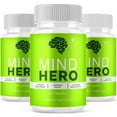 thumbnail image 1 of (3 Pack) Mind Hero Brain and Memory Supplement, MindHero Advanced Memory Support and Daily Focus (180 Capsules), 1 of 6
