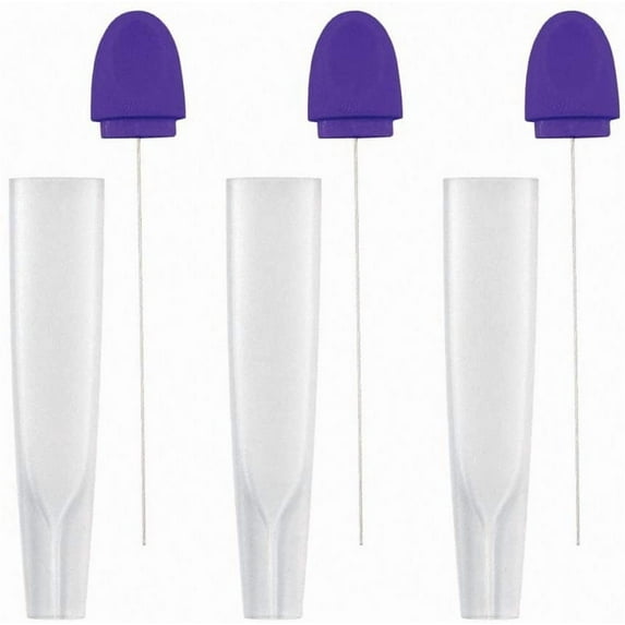 3 Pack Mini Cake Tester with Cover Reusable Stainless Steel Metal Cake Testing Probe with Case Cake Needle Sticks Meat Skewer Bread Biscuit Muffin Cupcake Pancake Baking Tools