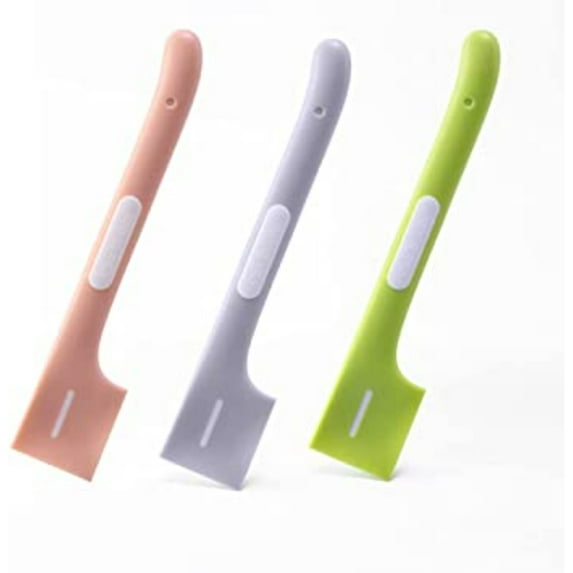 3 Pack Mini Pet Wet Food Spatulas, TPR Kitchen Scraper, Right Angle Design, Easy to Install, Easy to Clean, Residual Food, for Pet, Cat, Dog, Kitchen