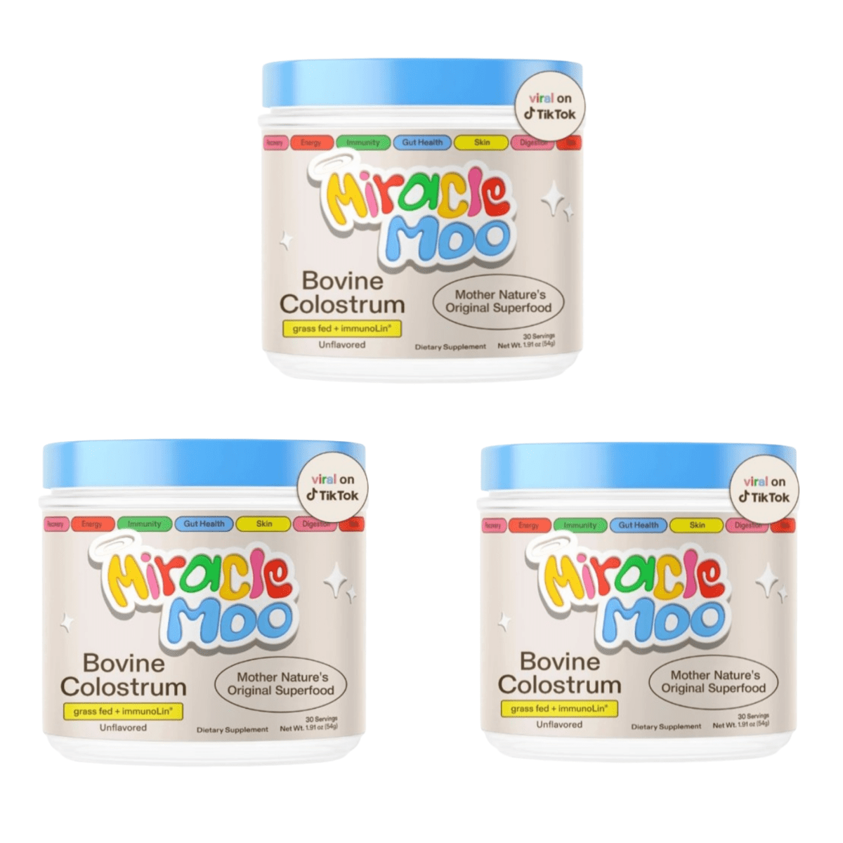 3 Pack Miracle Moo Colostrum