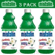 3 Pack Mistolin General All Purpose Cleaning Solution Kit Gardenia Scent 15 fl oz