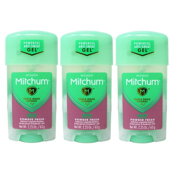 3 Pack - Mitchum For Women Power Gel Anti-Perspirant Deodorant Powder Fresh 2.25 oz