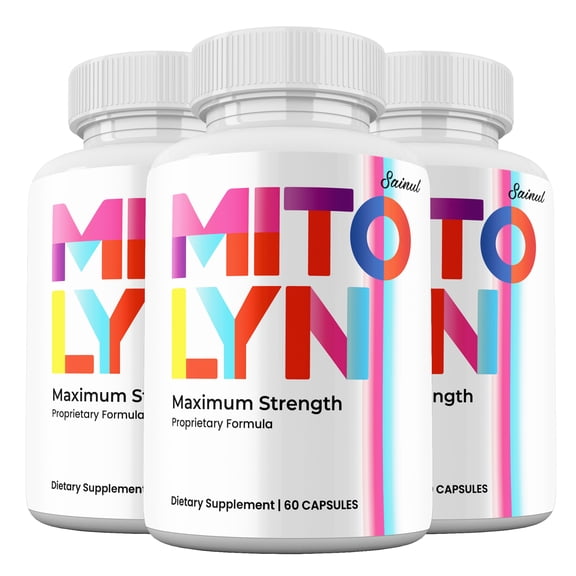 (3 Pack) Mitolyn Capsules, All Natural Supplement, Mito lyn Pills Advanced Formula, High Potency, 3 Month Supply