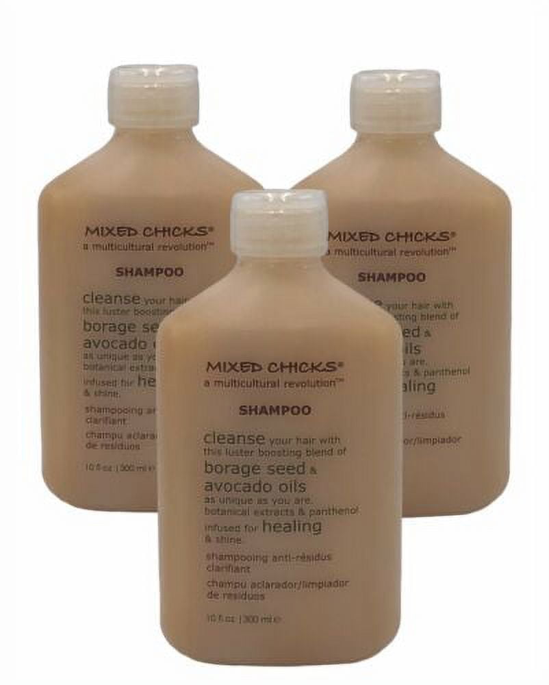 3 Pack Mixed Chicks Clarifying Shampoo Deep Cleansing 10 oz Avocado Oil