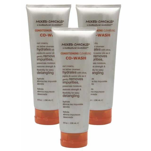3 Pack Mixed Chicks Conditioning Cleansing Cowash 8 oz Shampoo