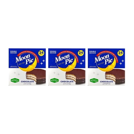 3 Pack | MoonPie Double Decker Chocolate (2.75 oz., 24 ct.)