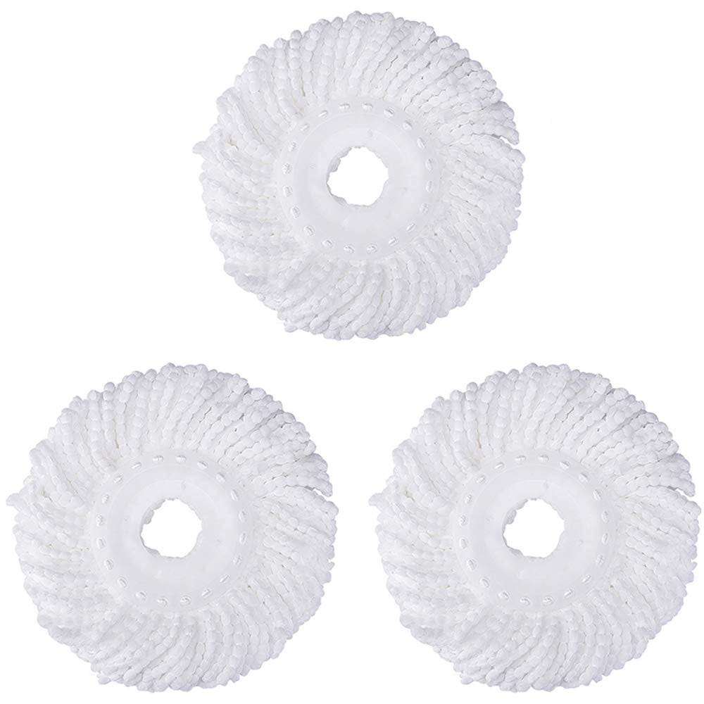 3 Pack Mop Head Replacement Spin Mop Replacement Head Microfiber Spin