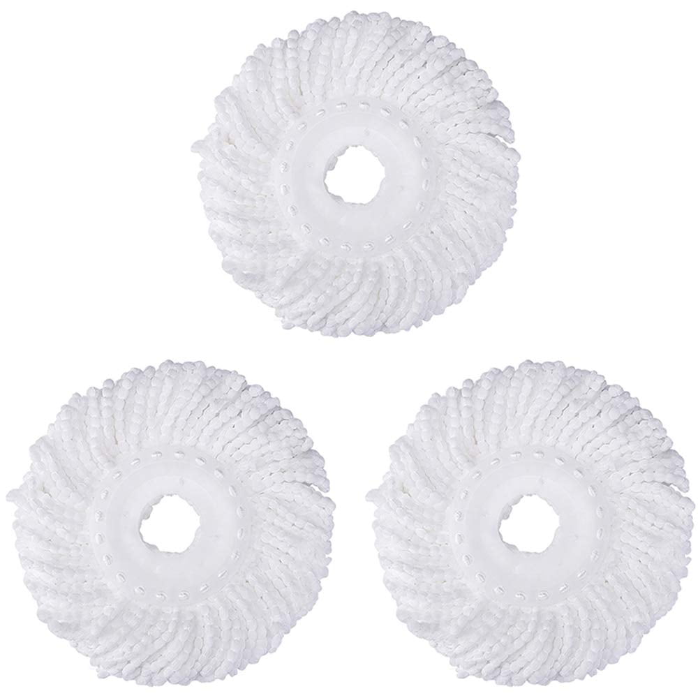 4 Pack Spin Mop Replacement Heads – 100% Microfiber, 4.9oz Each, 360° Triangle Mop Refills For Hard Floors - View #7
