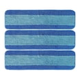 thumbnail image 1 of 3 Pack Mop Pads Microfiber Replacement Hard Floor Washable Cleaning Flat For Bona Reusable Mop Pads for 18 Inch Mop for Hardwood Floor Microfiber Cleaning pad, 1 of 10
