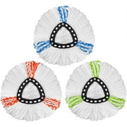 3 Pack Mop Replacement Heads Compatible with Spin Mop, Microfiber Spin Mop Refills, Easy Cleaning Mop Head Replacement