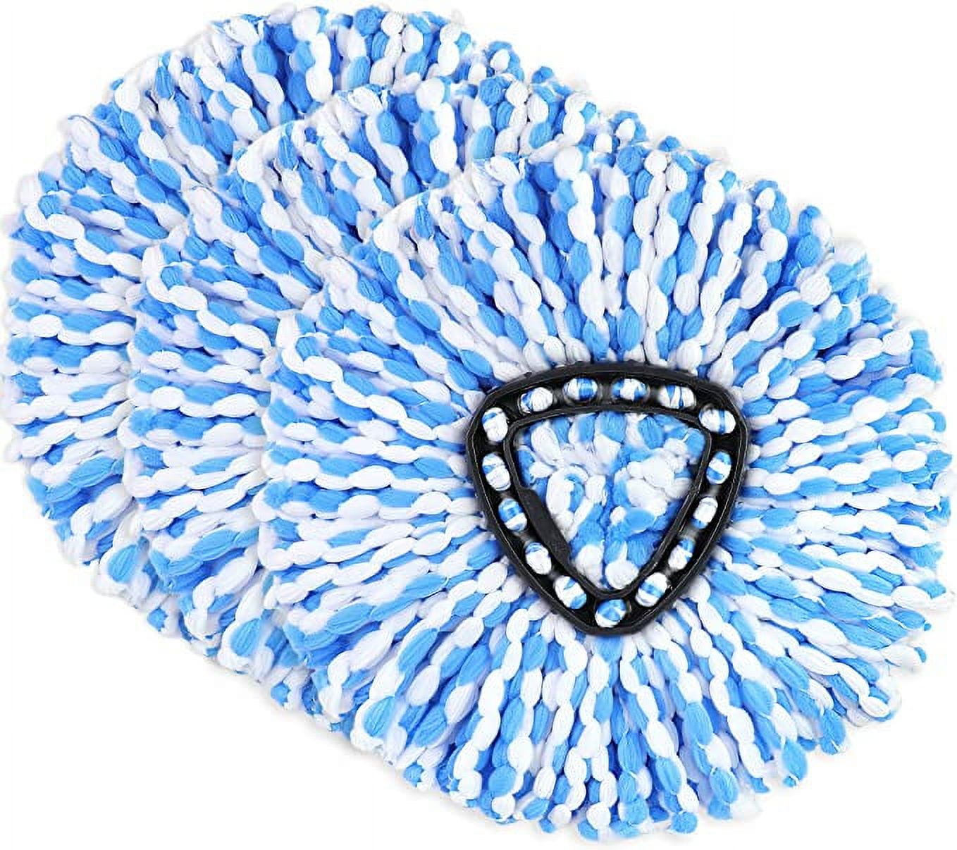 3 Pack Mop Replacement Heads for OCeda RinseClean Spin Mop, Microfiber