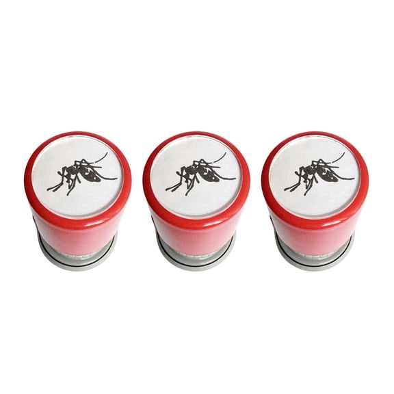 3-Pack Mosquito Stamp, Self-Inking Realistic Novelty Stamper with Black Ink, for Office Humor and Party Fun(Random Color Shell)