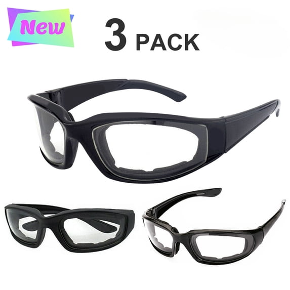 3 Pack Motorcycle Goggles Wind Resistant Sports Glasses Protective Cycling Sunglasses for Men Women Outdoor Eye Protection