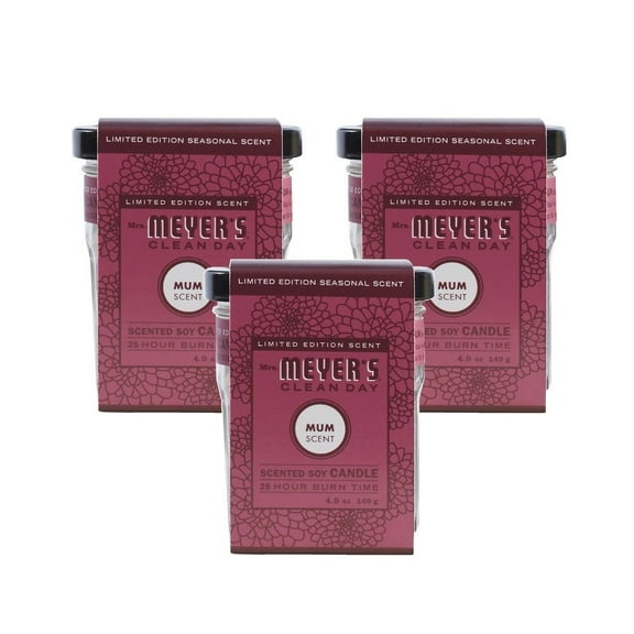 (3-Pack) Mrs. Meyer's Soy Candle Mum 4.9 oz