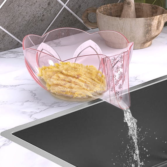 3 Pack Multi-Functional Drain Basket,2024 New Drainage Basket Funnel,Kitchen Sink Drain Basket,Washing Draining Basket for Vegetables,Fruits,Pasta and Other Food