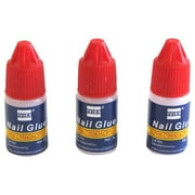 3 Pack Nail Glue Fingernail Manicure Set Fake False Nails Adhesive Beauty Care Kit Accessory
