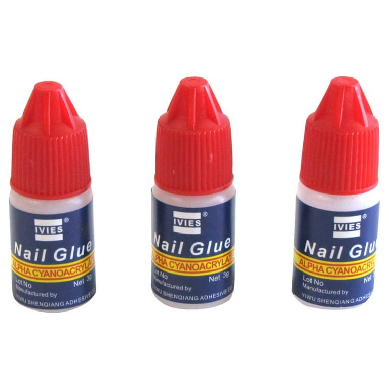 3 Pack Fingernail Manicure Glue Fake False Nails Adhesive Personal Beauty Care 3 Pack Fingernail Manicure Glue Fake False Nails Adhesive Personal Beauty Care