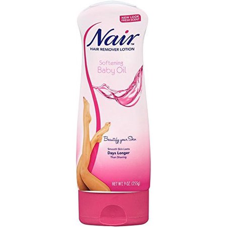 3 Pack - Nair Hair Remover Lotion For Body - Legs, Baby Oil 9 oz Each