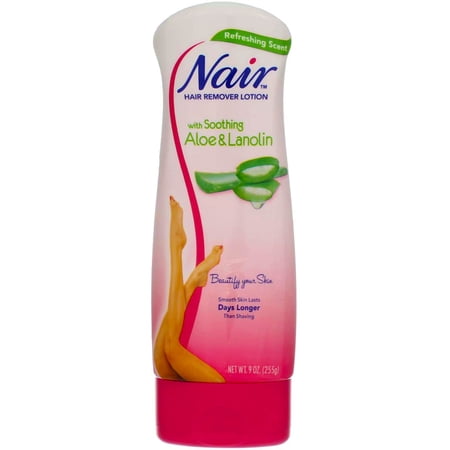 Nair Hair Removal Lotion, Soothing Aloe & Lanolin, 9 oz (Pack of 3)