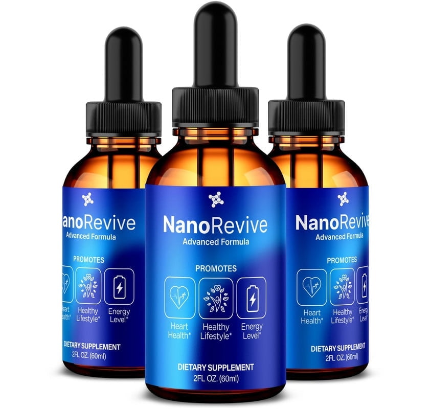 (3 Pack) NanoRevive Liver Support Drops, Official Probiotics Healthy Liquid Formula for Gut Health, Nano Revive Supplement for Digestive Wellness, Premium Review (90 Servings)