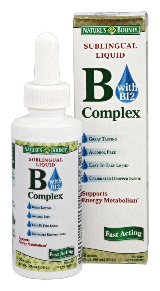 3 Pack Nature's Bounty Vitamin B Complex Sublingual Liquid 2 Oz Each ...