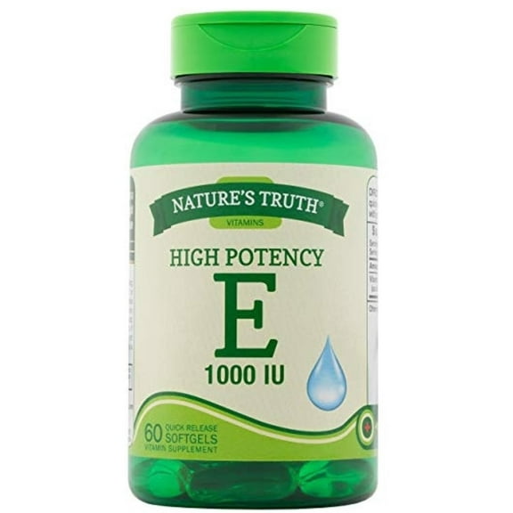 3 Pack - Nature's Truth Vitamin E High Potency 1000 IU, 60 ea