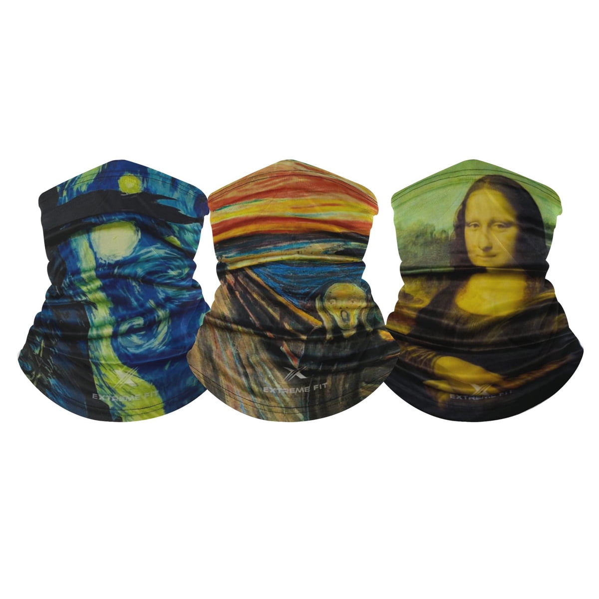 3-Pack Neck Gaiter - Famous Painting