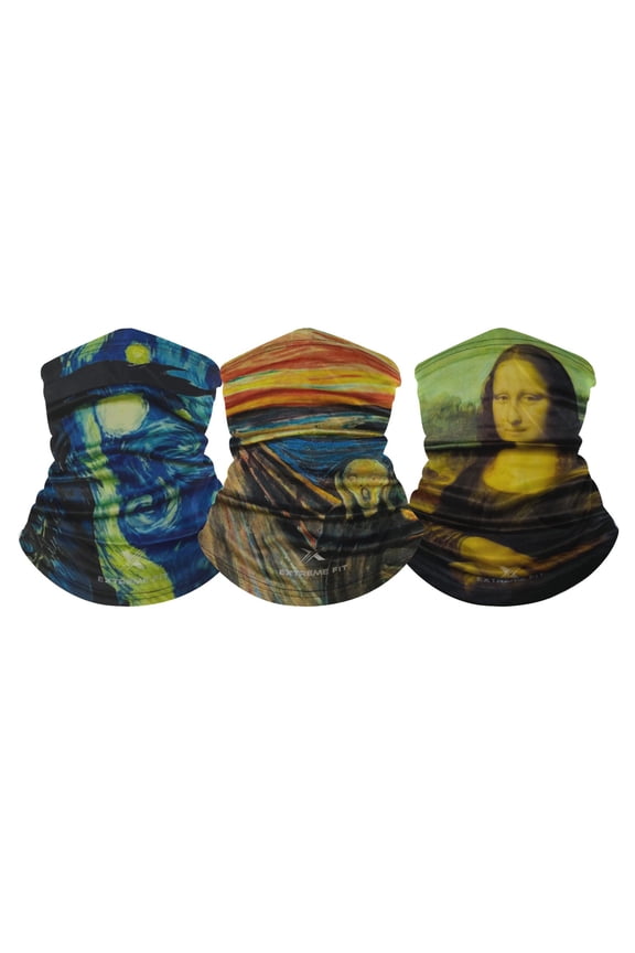 3-Pack Neck Gaiter - Famous Painting