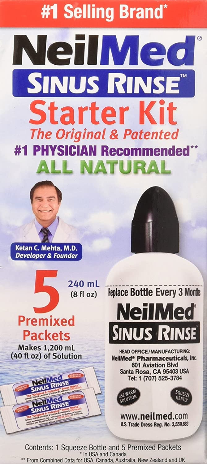 3 Pack Neilmed Sinus Rinse Starter Kit