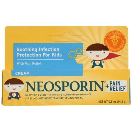 3 Pack - Neosporin Kids Max Strength Antibiotic Cream 0.5oz (14 g) Each