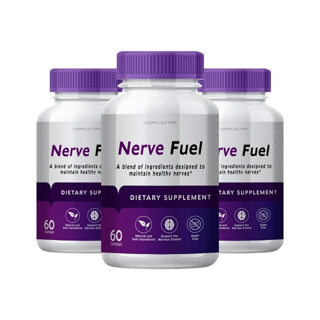 (3 Pack) Nerve Fuel Nerve Fuel Dietary Supplement Capsules