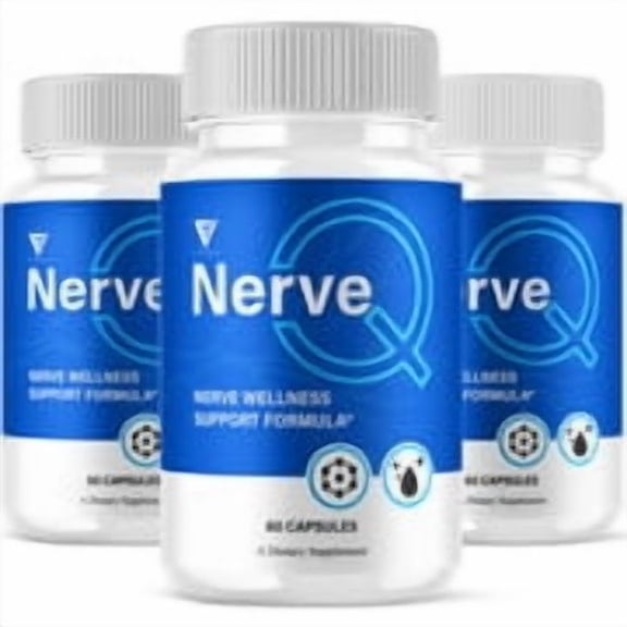 (3 Pack) Nerve Q Brain Wellness Support, NerveQ Pills (180 Capsules)
