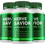3 Pack Nerve Savior Capsules - Supplement for Health NerveSavior Pills 180 Capsules