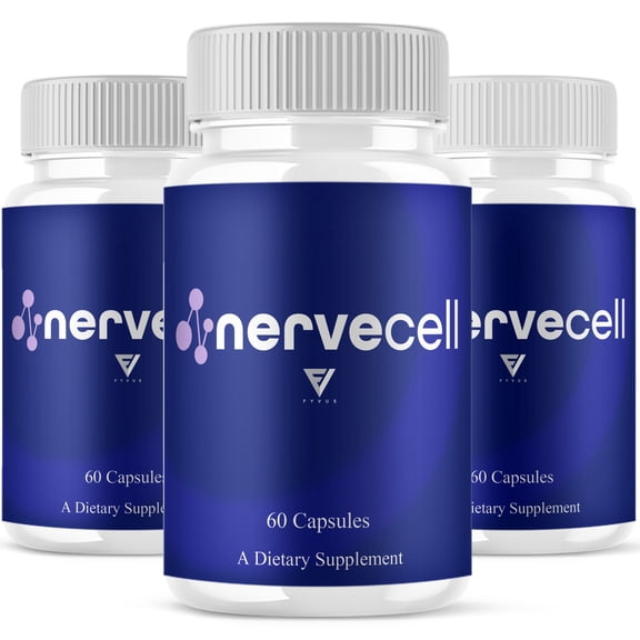 (3 Pack) NerveCell Wellness Support, Nerve Cell Lifestyle Pills (180 Capsules)