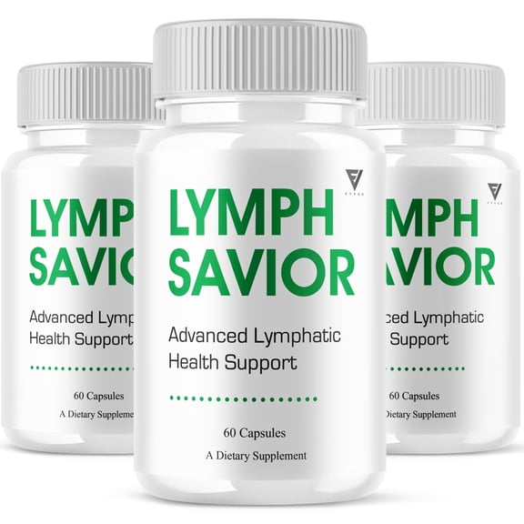 (3 Pack) Lymph Savior Lymphatic Health Support, LymphSavior Supplement (180 Capsules)