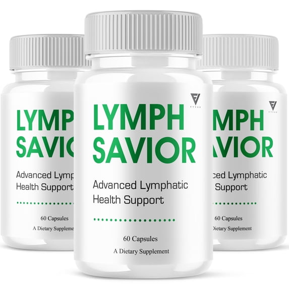 (3 Pack) Lymph Savior Lymphatic Health Support, LymphSavior Supplement (180 Capsules)