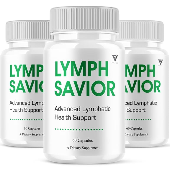 (3 Pack) Lymph Savior Lymphatic Health Support, LymphSavior Supplement (180 Capsules)